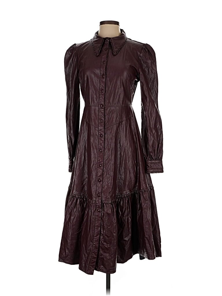 Pre-owned Nicholas Casual Dress In Burgundy