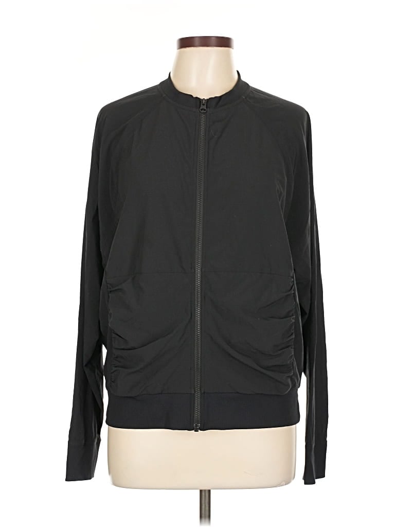 Pre-owned Z By Zella Cardigan Sweater In Black