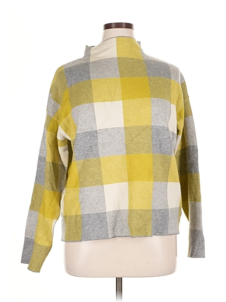 Pre-owned Tahari Turtleneck Sweater In Yellow