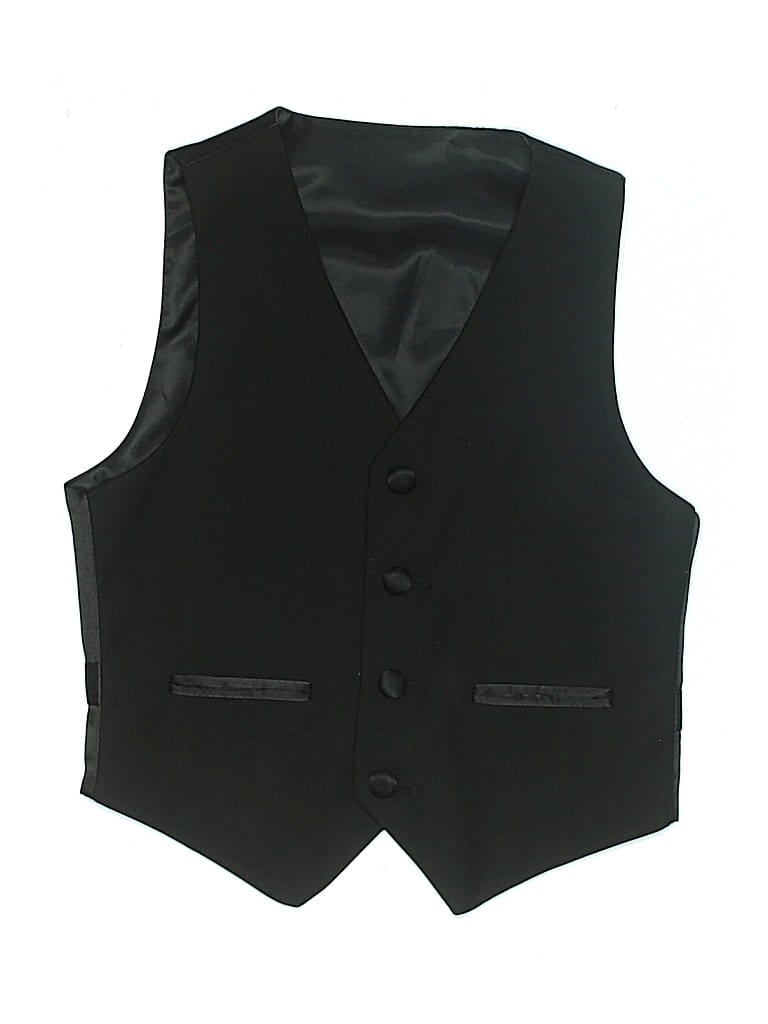 Pre-owned Unbranded Kids' Tuxedo Vest In Black