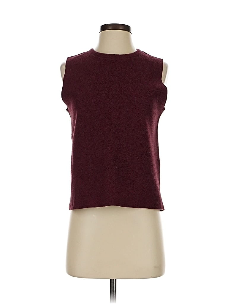 Pre-owned Eddie Bauer Sleeveless T-shirt In Burgundy