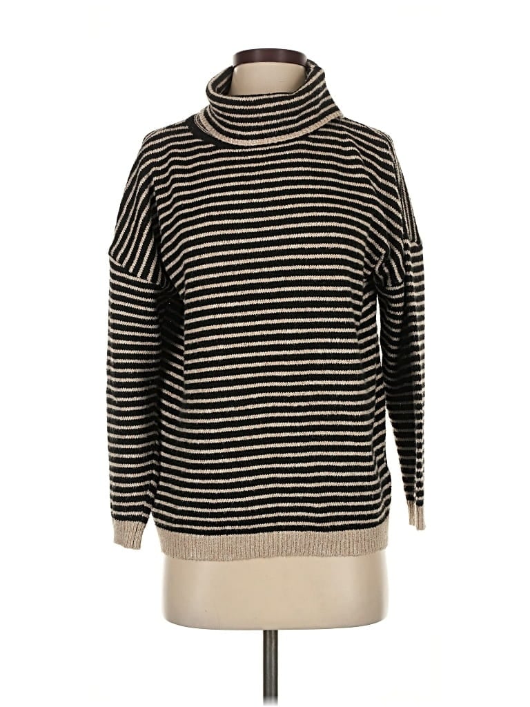 Pre-owned Unbranded Turtleneck Sweater In Black