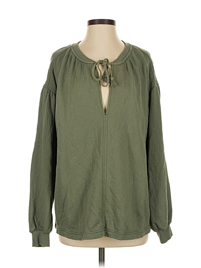 Pre-owned Aerie Cardigan Sweater In Green
