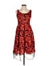 Elorie 100% Polyester Paisley Red Cocktail Dress Size S - photo 1