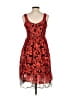 Elorie 100% Polyester Paisley Red Cocktail Dress Size S - photo 2