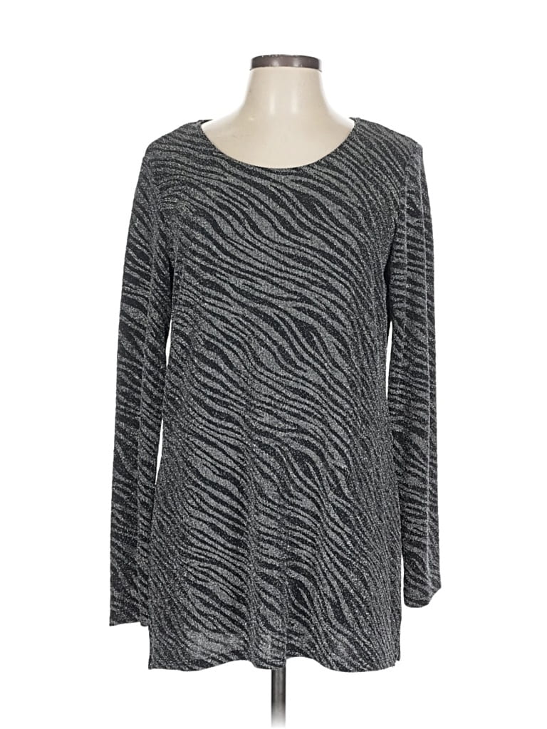 Pre-owned Karen Kane Pullover Sweater In Gray