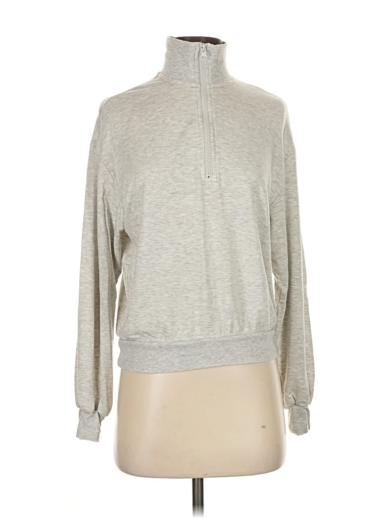 Pre-owned Lou & Grey Turtleneck Sweater In Silver