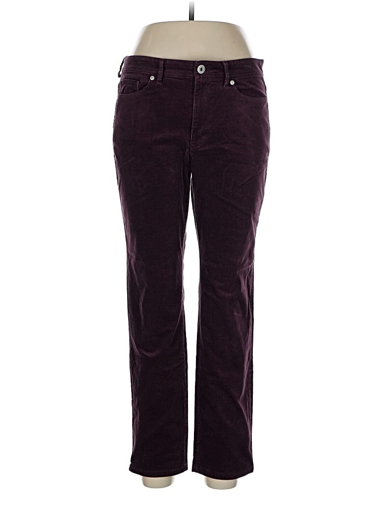 Pre-owned Jjill Casual Pants In Burgundy