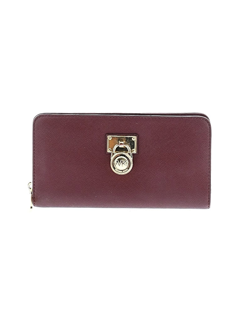 Pre-owned Michael Michael Kors Wallet In Burgundy
