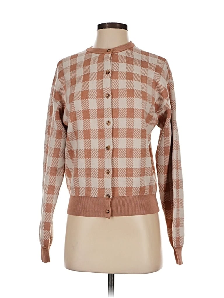 Pre-owned Ann Taylor Cardigan Sweater In Brown