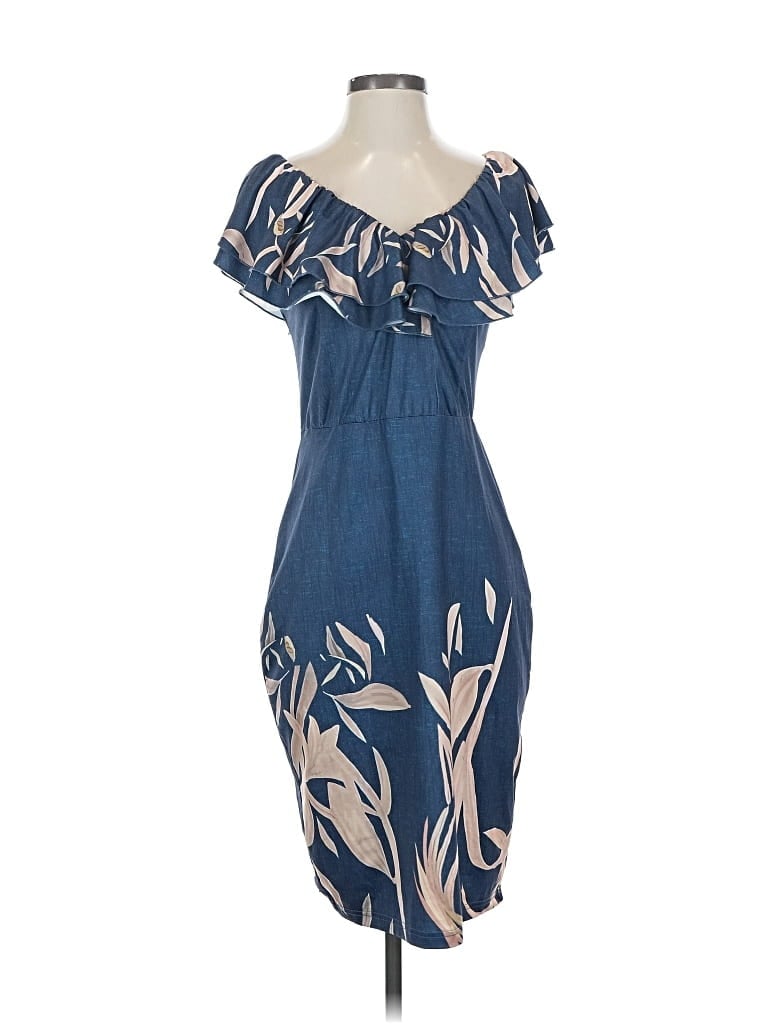 Pre-owned Chicme Casual Dress In Blue