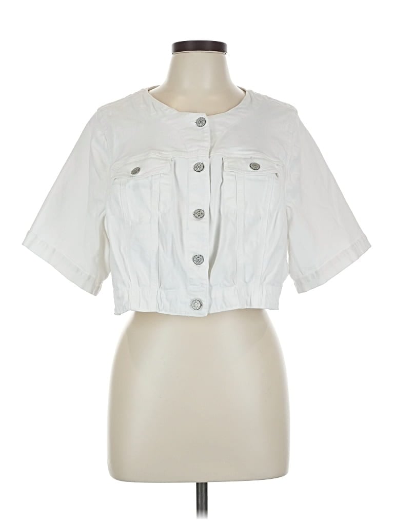 Pre-owned Torrid Jacket In White