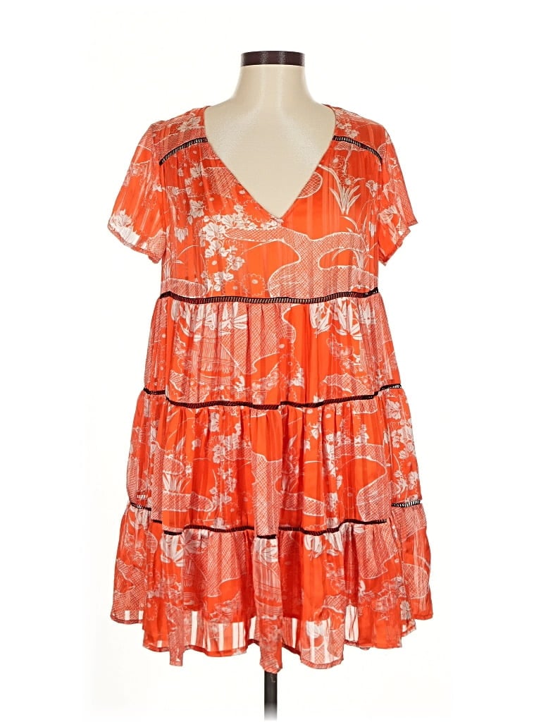 Pre-owned Urban Outfitters Casual Dress In Orange
