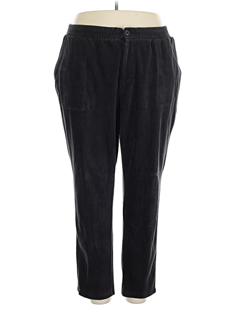 Pre-owned Lands' End Casual Pants In Black