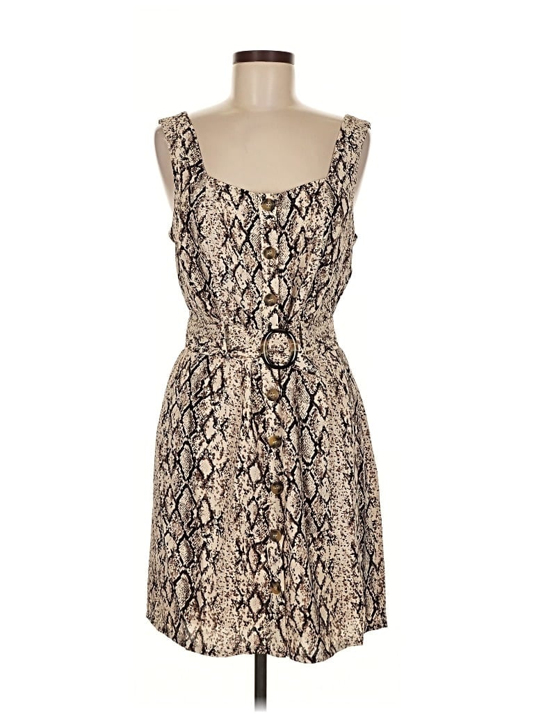 Pre-owned Sugar Lips Cocktail Dress In Brown