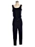 H&M 100% Polyester Solid Black Blue Jumpsuit Size S - photo 1
