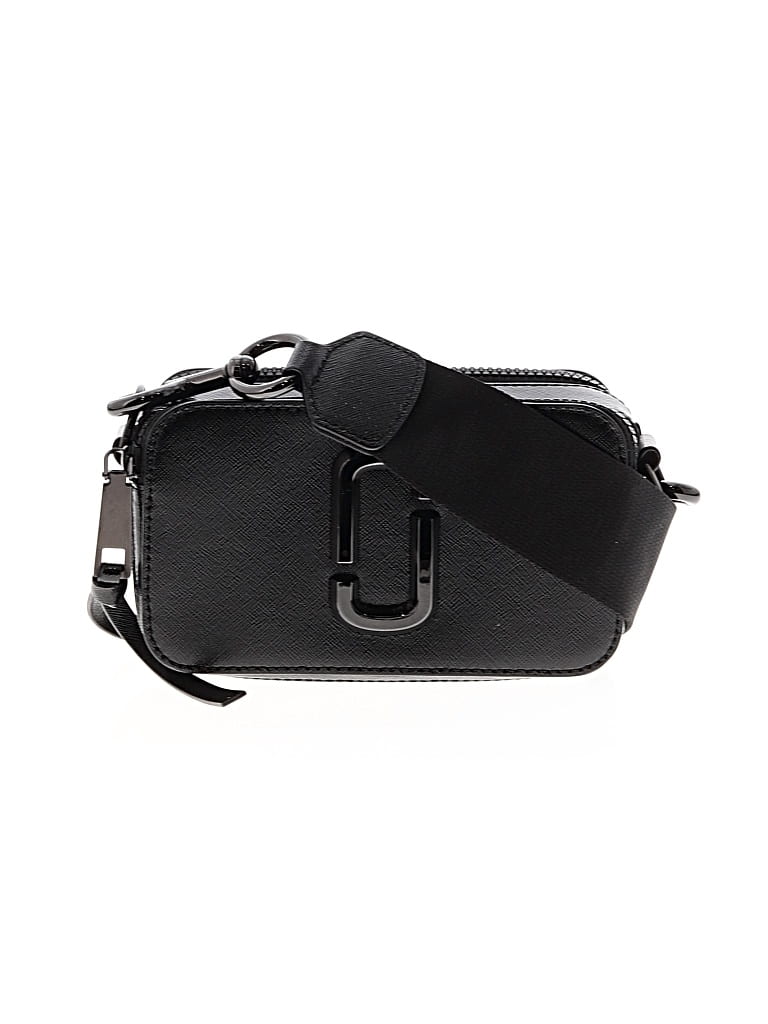 Pre-owned Marc Jacobs Leather Crossbody Bag In Black