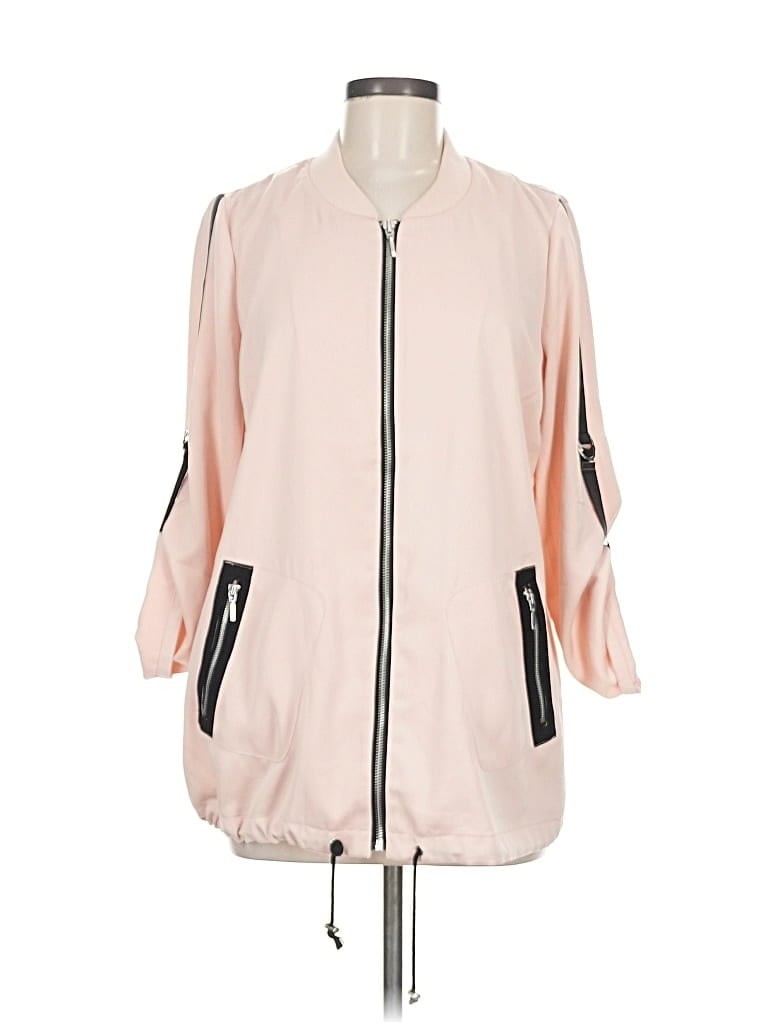 Pre-owned Zenergy By Chico's Jacket In Pink