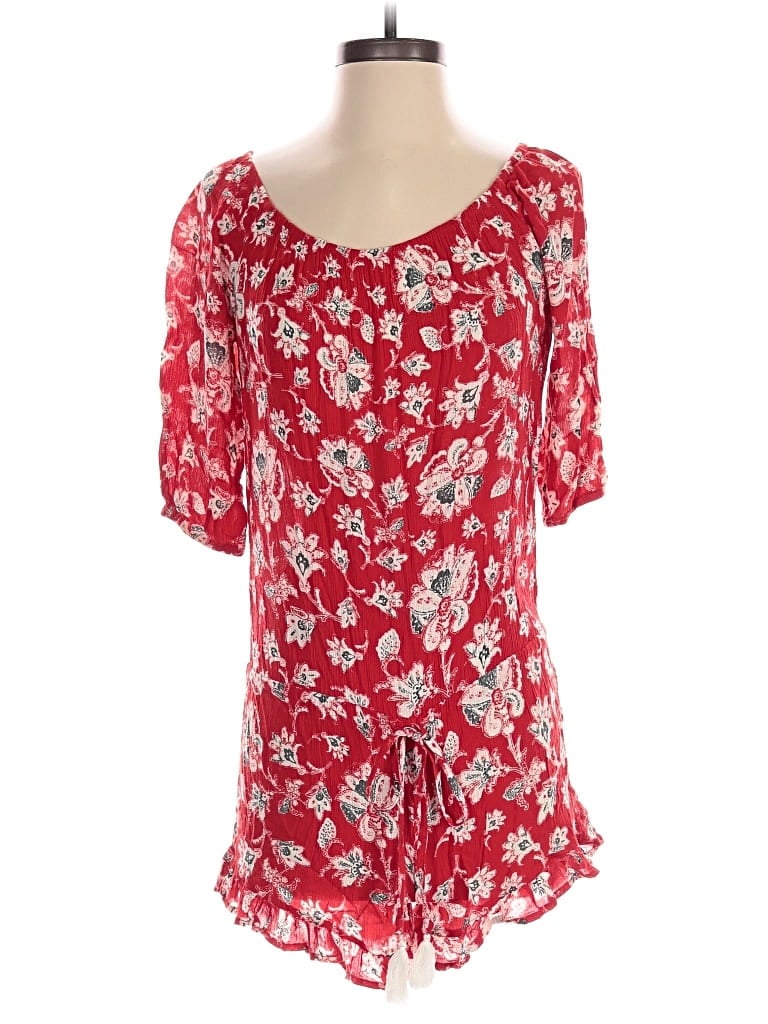 Pre-owned Faithfull The Brand Romper In Red