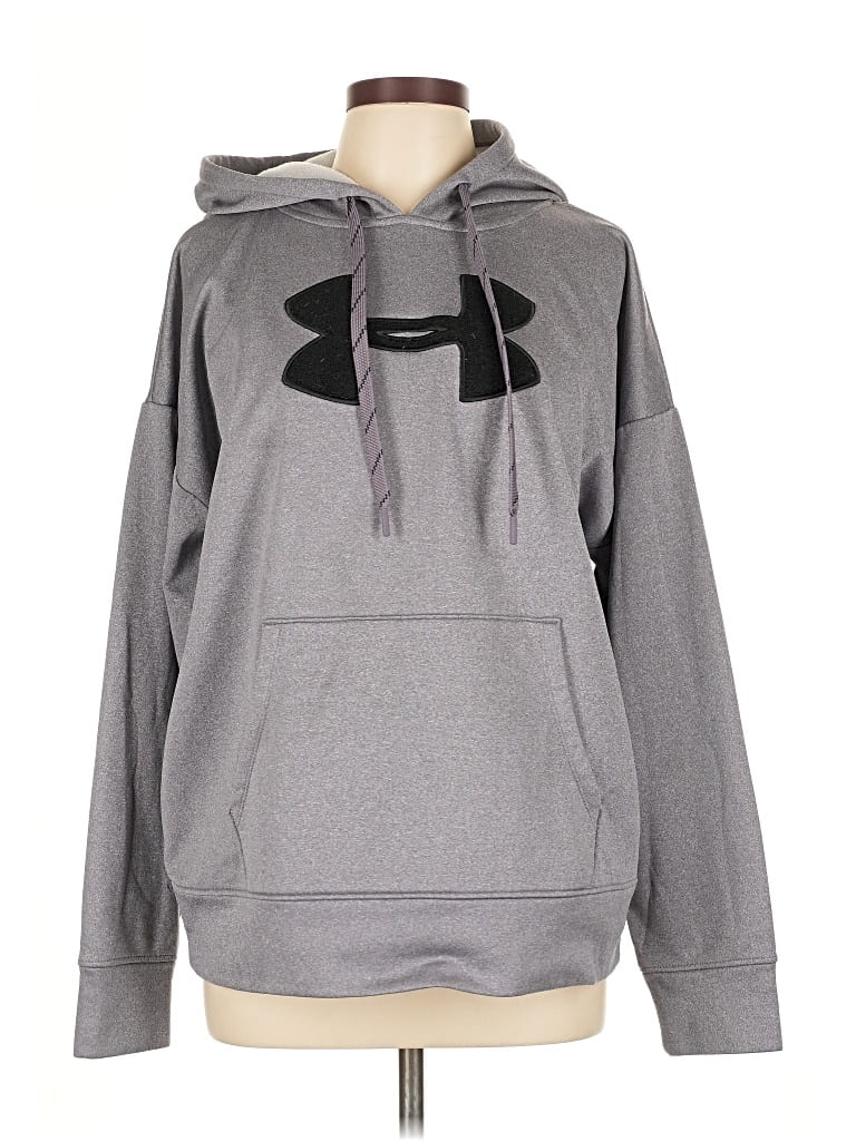 Pre-owned Under Armour Pullover Hoodie In Gray