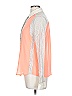 Love Tree 100% Polyester Color Block Orange Long Sleeve Blouse Size L - photo 5