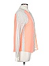 Love Tree 100% Polyester Color Block Orange Long Sleeve Blouse Size L - photo 4