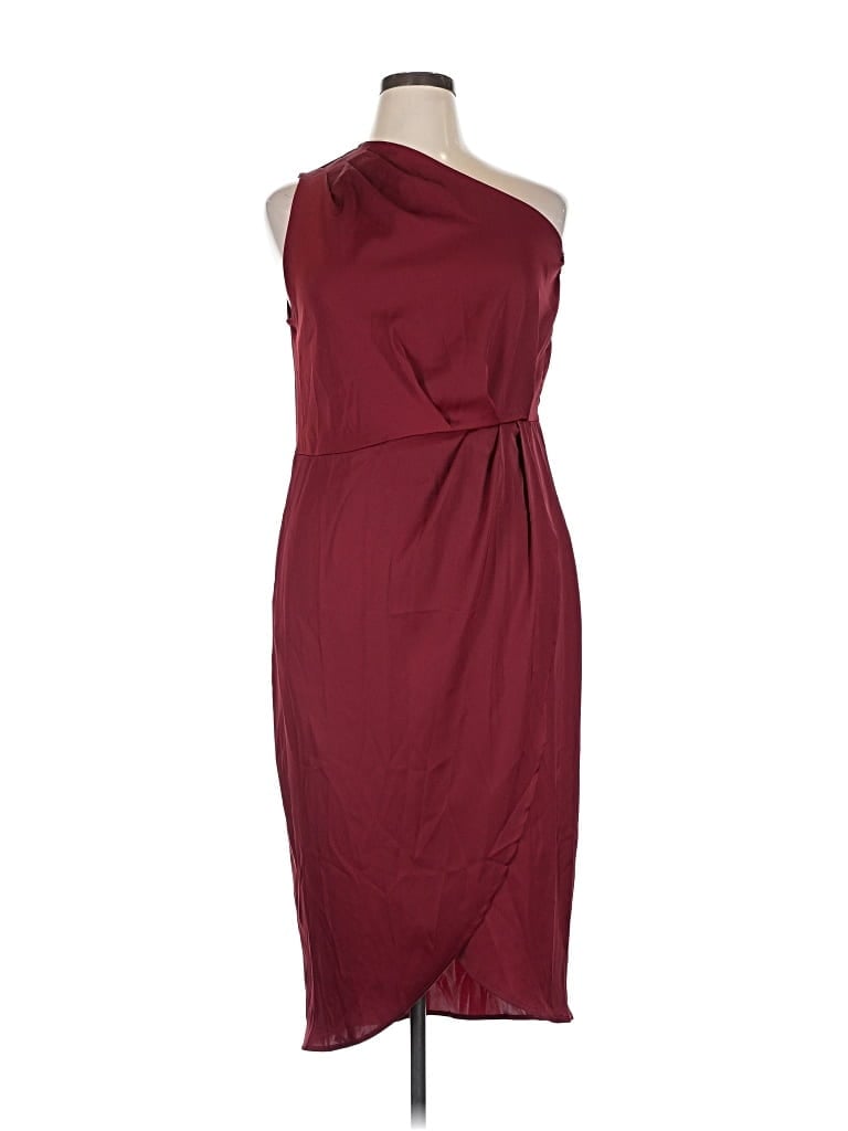 Pre-owned Prettygarden Cocktail Dress In Burgundy