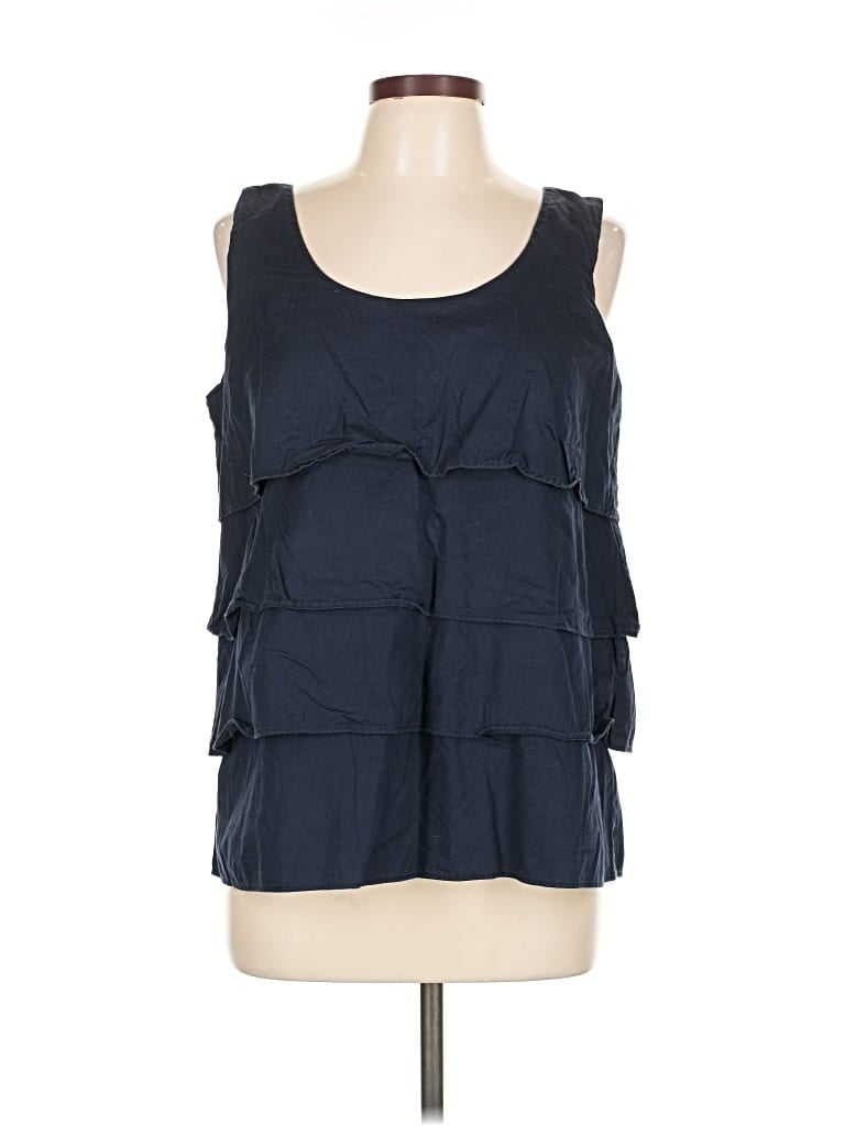 Pre-owned Tommy Hilfiger Sleeveless Blouse In Blue