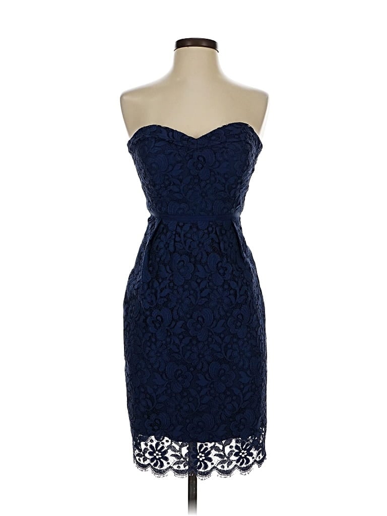 Pre-owned Jenny Yoo Collection Cocktail Dress In Blue