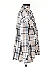Be Cool Plaid Gray Ivory Long Sleeve Blouse Size Sm - Med - photo 4
