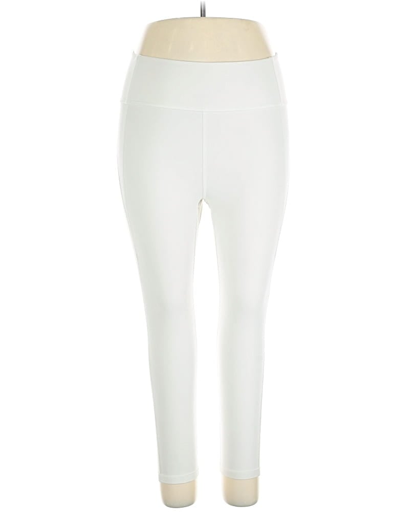 Pre-owned Girlfriend Collective Active Pants In White