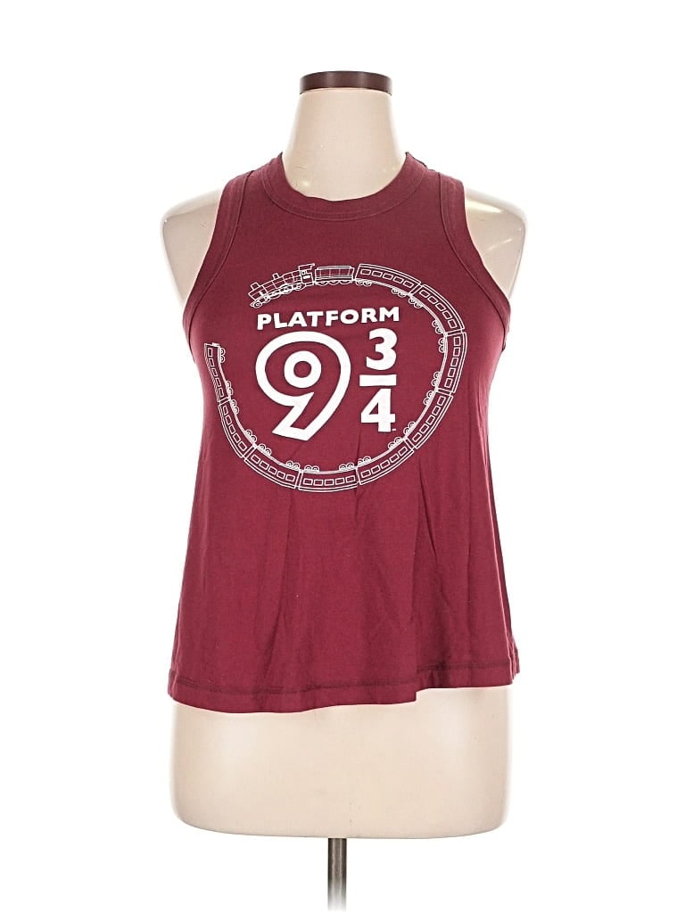 Pre-owned Harry Potter Sleeveless T-shirt In Burgundy