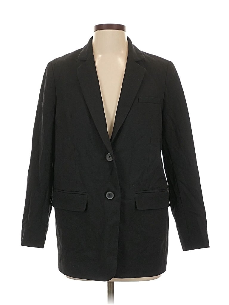 Pre-owned Everlane Wool Blazer Jacket In Black