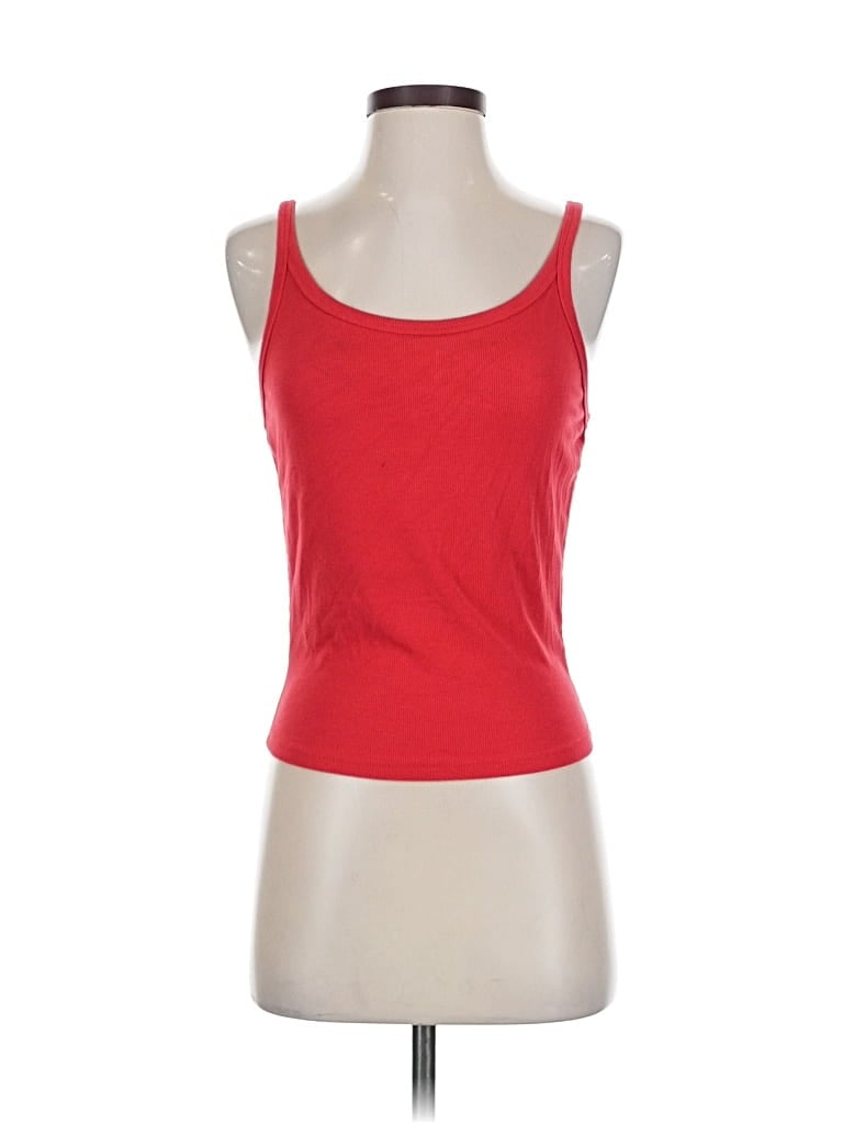 Pre-owned Unbranded Tank Top Red Strapless Neckline Tops