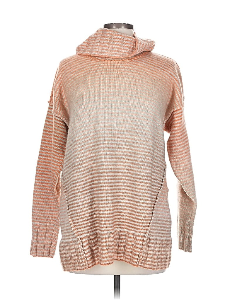 Pre-owned Cabi Turtleneck Sweater In Orange