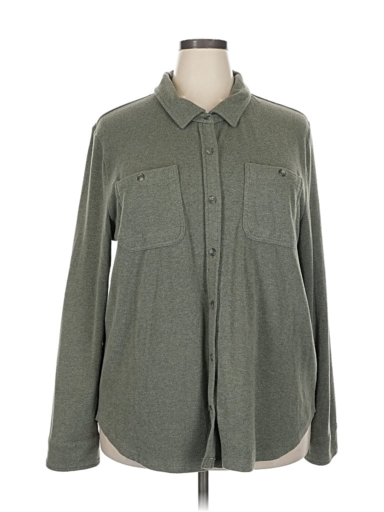 Pre-owned Thread & Supply Cardigan Sweater In Green