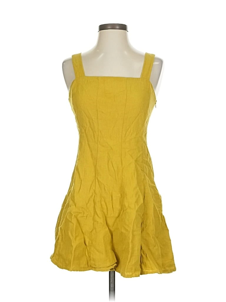 Pre-owned Lulus Casual Dress In Yellow