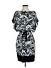 Sangria Graphic Black Casual Dress Size 2 - photo 1