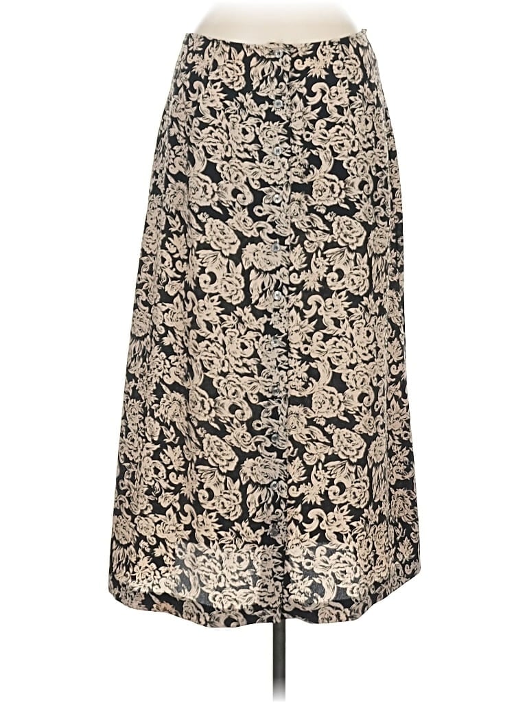 Pre-owned Brooks Brothers Formal Skirt In Gold