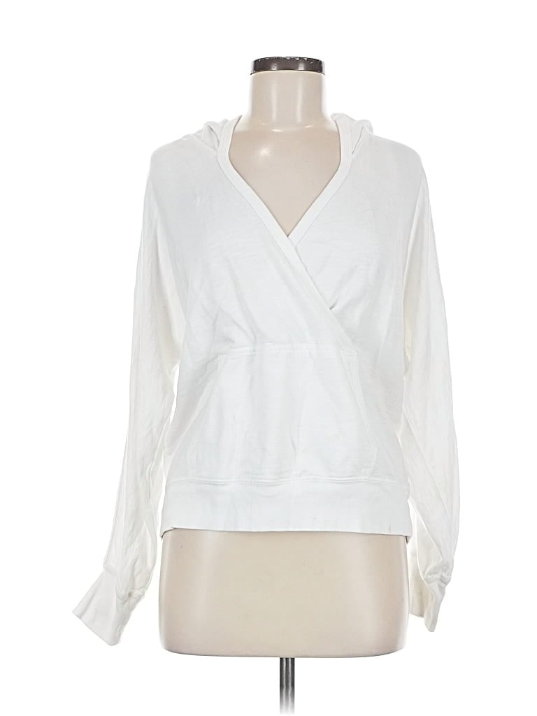 Pre-owned Splendid Cardigan Sweater In White