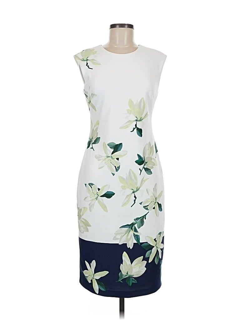 Pre-owned Vince Camuto Cocktail Dress In White