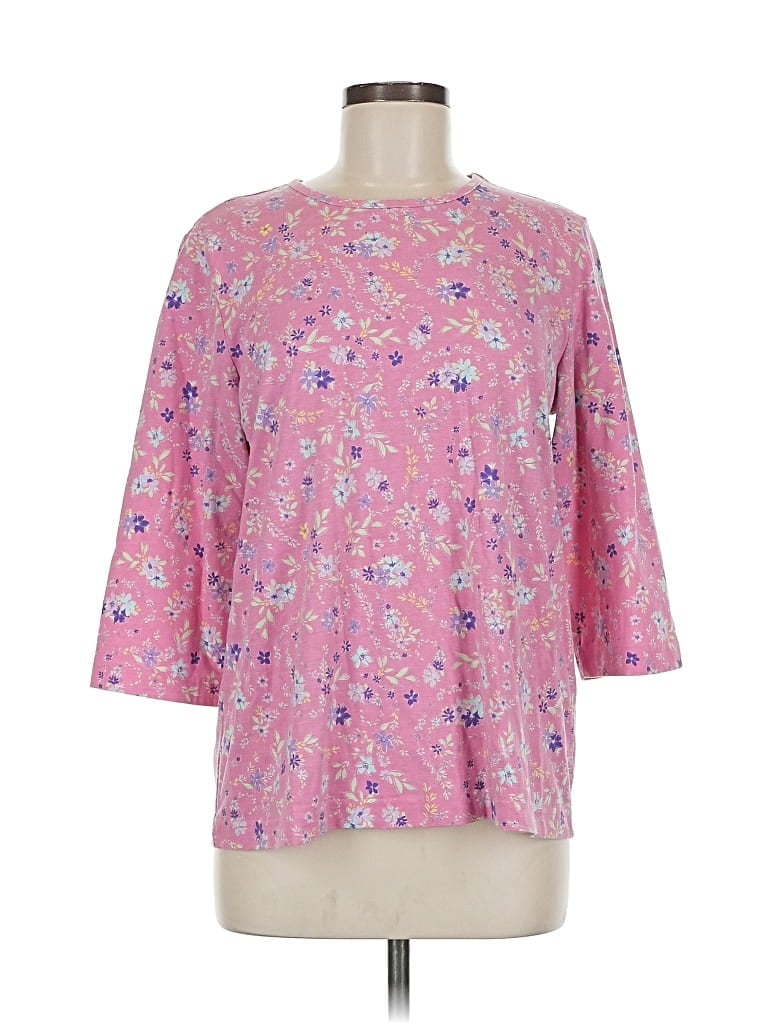 Pre-owned Blair 3/4 Sleeve T-shirt In Pink