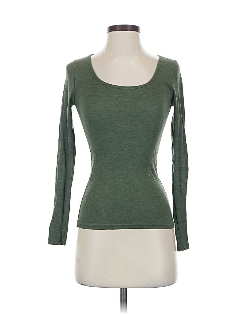 Pre-owned Unbranded 3/4 Sleeve T-shirt In Green