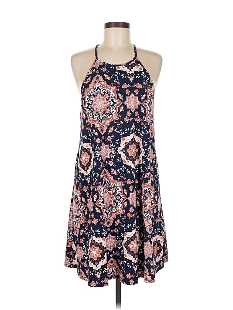 Pre-owned French Grey Casual Dress In Blue