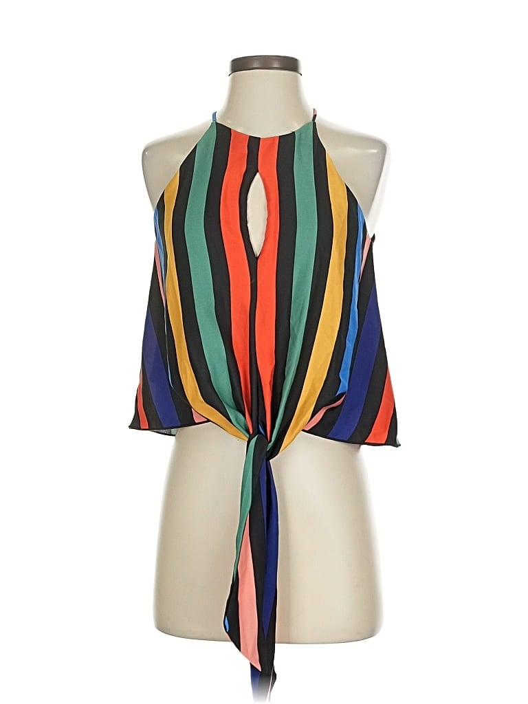 Pre-owned Vici Sleeveless Blouse In Black