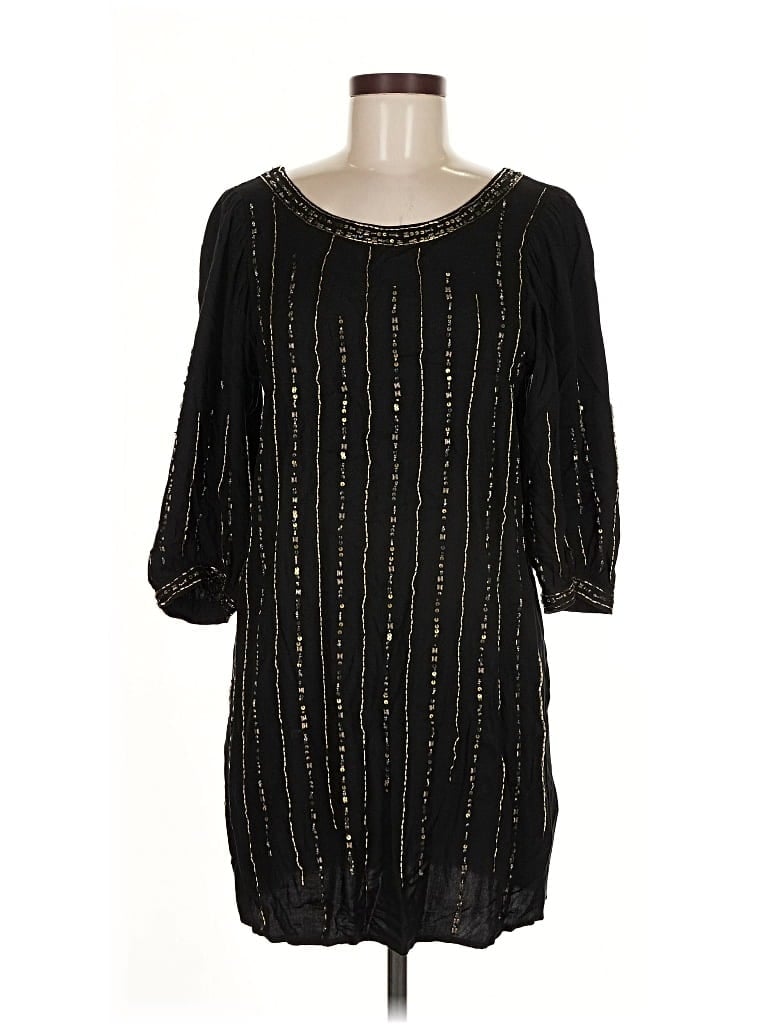Pre-owned Ella Moss Casual Dress In Black