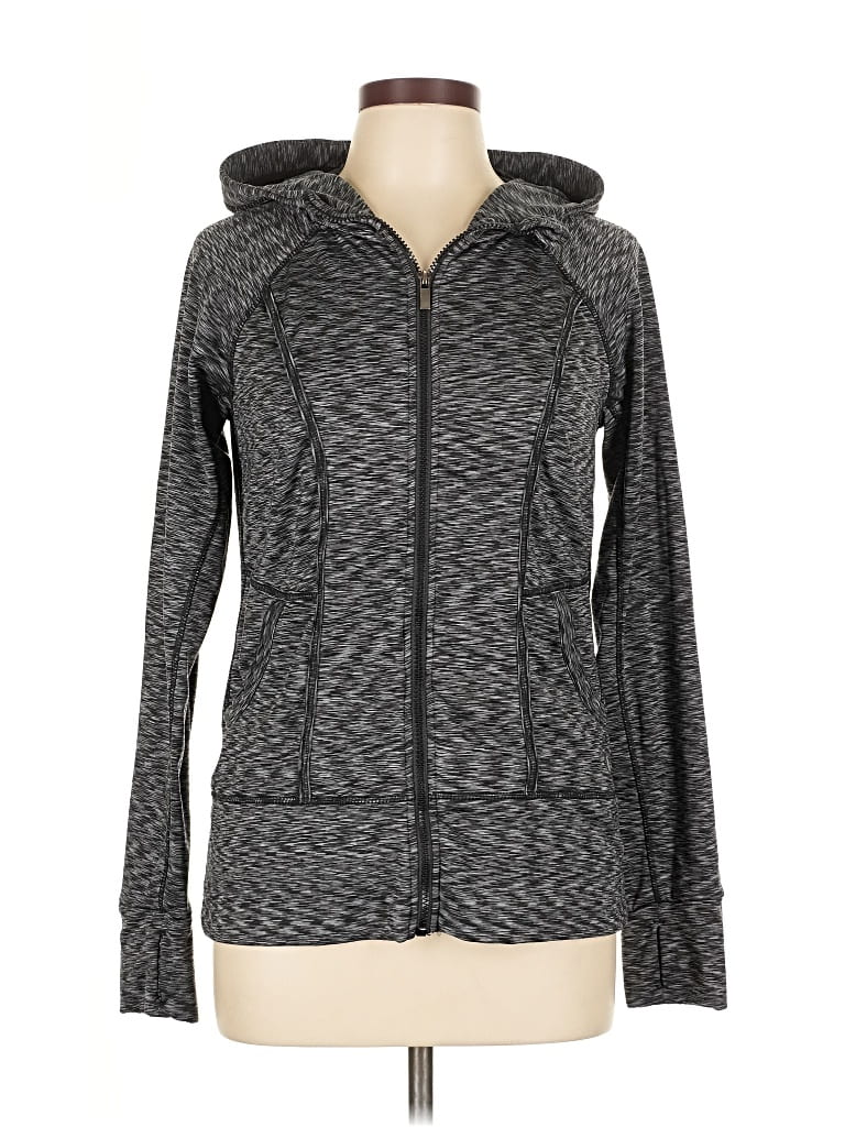 Pre-owned Unbranded Zip Up Hoodie In Gray