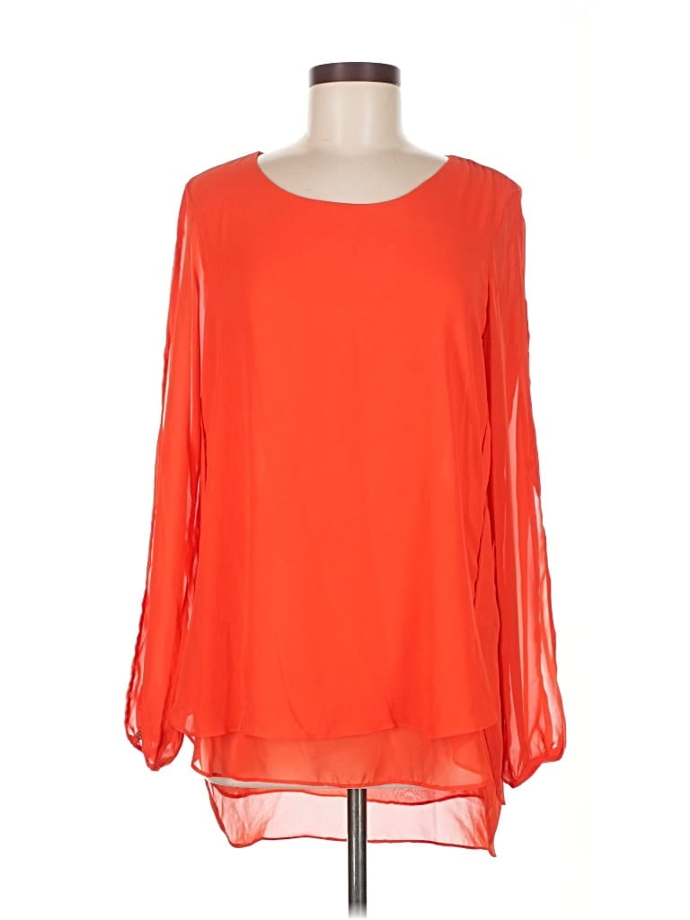 Pre-owned Zac & Rachel 3/4 Sleeve T-shirt In Orange