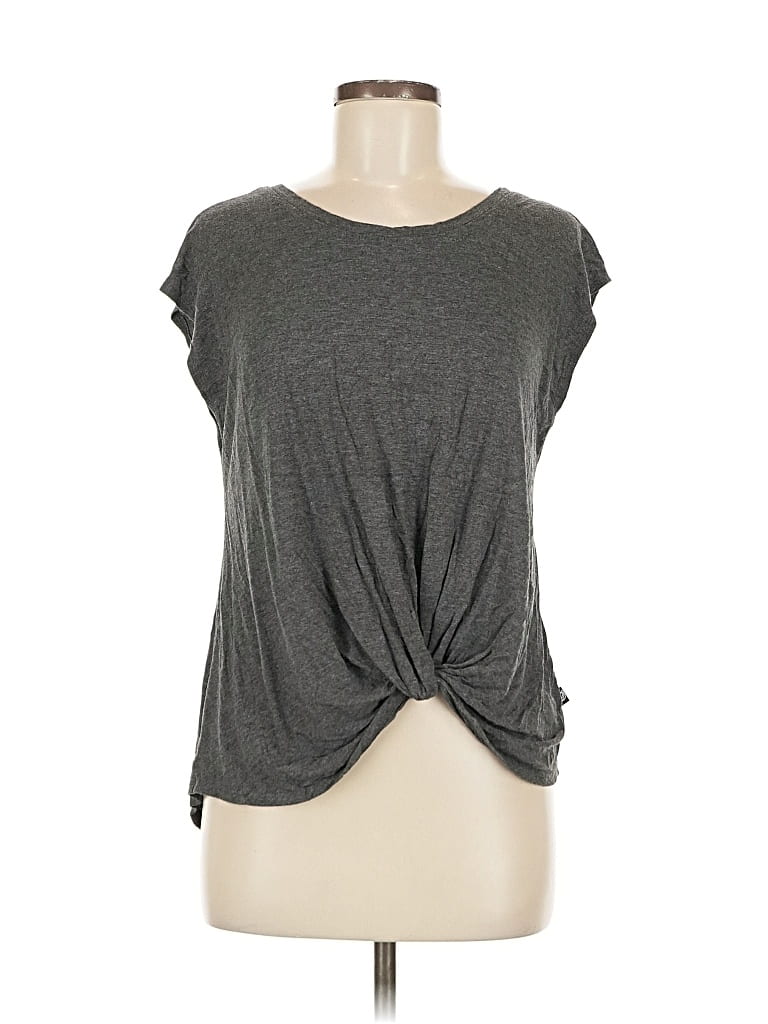 Pre-owned Terez Short Sleeve T-shirt In Gray