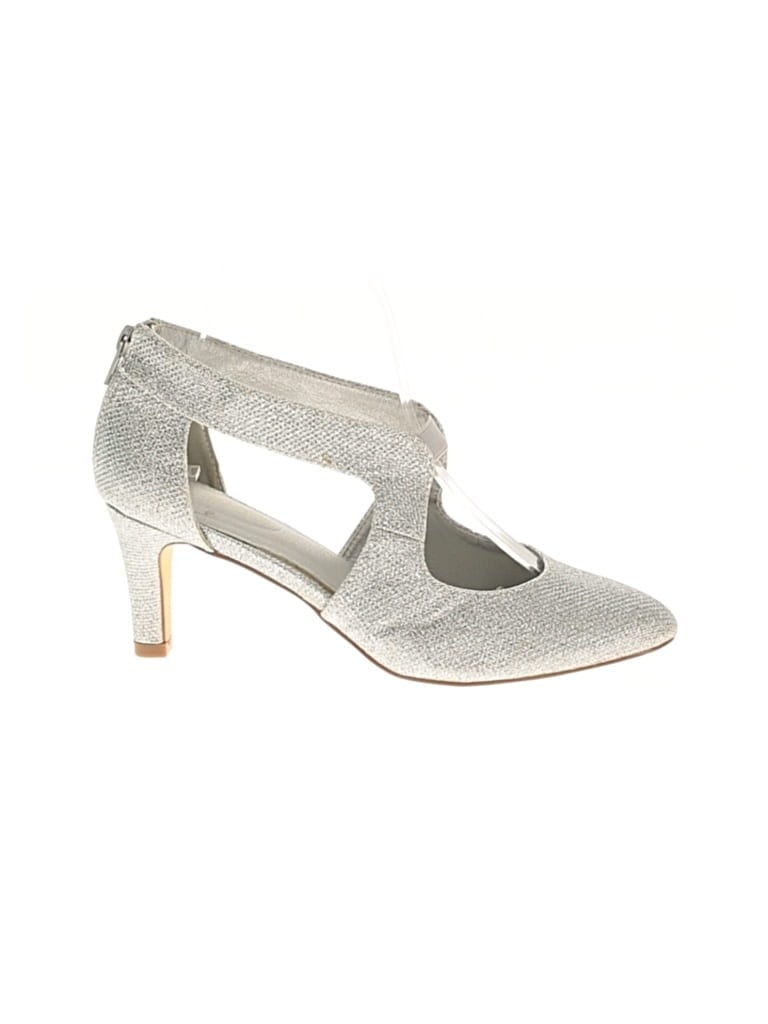 Pre-owned Assorted Brands Heels In Silver